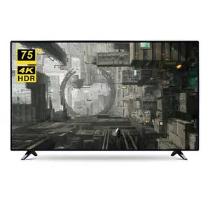 Télévision intelligente d'usine OEM, meilleure qualité, 75 pouces, Smart Tv 4K HD, télévision 75 85 100 pouces, smart TV, écran plat