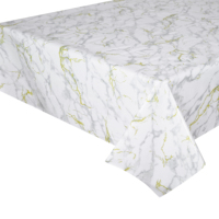 Nappe de table en plastique imperméable et résistante à l'huile, design marbre, PVC