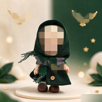 [Uniquement en tissu] Accessoires pour poupées, vêtements pour poupées en peluche de 10 cm, costume de bonhomme de neige pour enfant, style Halloween et Noël.