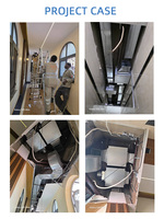 Ventilateur d'extraction d'air frais à grand volume 1000m³/h, système de circulation d'air monté au plafond, échangeur d'air par conduits pour usage commercial