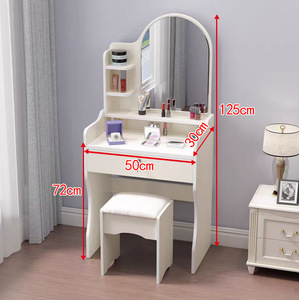 Mini <span class=keywords><strong>Coiffeuse</strong></span> Minimaliste Moderne Style Panneau de Bois, Table de Maquillage de Chambre, Modèle Phare, <span class=keywords><strong>Coiffeuse</strong></span> Moderne et Minimaliste - Product Image 6