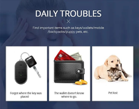 Suivi Bluetooth miniature moderne de luxe personnalisé, étanche, pour chiens et chats, dispositif intelligent anti-perte, suivi d'animaux de compagnie