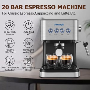 Cafetera Espresso Italiana, Estándar Estadounidense, Europeo, Británico y Australiano, Cafetera Táctil Doméstica de Gran Venta - Product Image 3