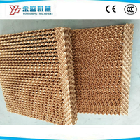 Chine Tampon de refroidissement en nid d'abeille évaporatif pour pâte à papier en bois d'usine de ferme de volaille de serre