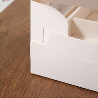 Boîtes à cupcakes en carton pour pâtisserie en vrac Boîte d'emballage pliable à 4 trous en papier pour cupcake et beignet avec fenêtre transparente