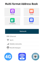 Interphone IP 4G PSTN haut de gamme pour chambre d'hôtes, avec écran LCD 6 voies 8 pouces HD, audio, port Ethernet, PoE, 13 touches DDS, emplacement pour carte SIM et enregistrement