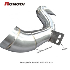 Tuyau d'échappement haute performance pour Mercedes Benz S63 W222 AMG M177 4.0T 2019+ en acier inoxydable 304 - Product Image 6