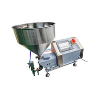 Machine de remplissage semi-automatique à pompe à lobes rotative pour pâtes visqueuses, beurre de cacahuète, boissons, eau, canettes, bouteilles et bocaux