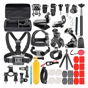 Kit d'accessoires pour caméra d'action HONGDAK 58 en 1, ensemble d'accessoires Gopros pour Go Pro Heros 13 12 11 10, monopode, bâton de selfie, clip - Product Image 1
