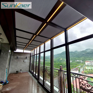 <span class=keywords><strong>Giardino</strong></span> esterno mobile automatico pannello in policarbonato serra retrattile foglio di protezione solare custodia per piscina - Product Image 1