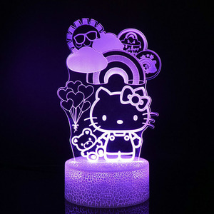 3D ánh sáng ban đêm cho trẻ mới biết đi trẻ em <span class=keywords><strong>led</strong></span> Nursery đèn với cảm ứng thông minh USB trang trí nội thất quà tặng cho người lớn người đàn ông thanh thiếu niên chàng trai sinh nhật - Product Image 6