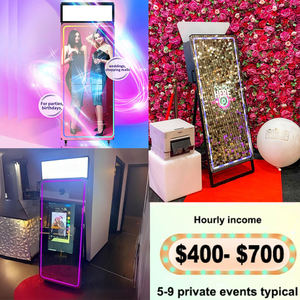 Miroir photomaton magique, miroir photo selfie avec imprimante et logiciel pour mariage et événements - Product Image 3