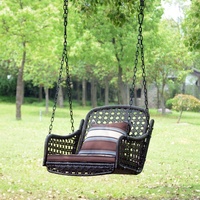 Chaise en rotin PE en rotin tissé à la main avec panier suspendu Super september offre