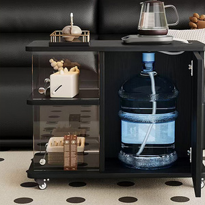 Table basse convertible en bois massif multifonctionnelle moderne avec hauteur réglable pour petit salon - Durable et portable - Product Image 3