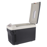 Mini réfrigérateur compact portable de 35 L, glacière thermoélectrique pour voiture, boîte de refroidissement avec affichage numérique, électrique/batterie, USB, camping-car, usage domestique, extérieur, États-Unis