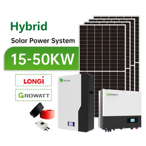 EUA Jinko Painéis Solares Conjunto Completo Sistema De Armazenamento De Energia Solar 5KW 10KW 20KW 30KW Sistema De Energia Solar Híbrido - Product Image 1