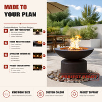 Table de foyer au propane en aluminium moulé durable, foyer extérieur résistant aux intempéries, chauffage de patio pour jardin, arrière-cour et réceptions barbecue