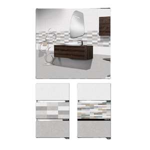 Azulejos de cerámica esmaltada brillante para vestidores, color gris, 30x60cm - Product Image 6