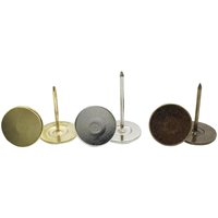 Clous décoratifs pour meubles à tête plate, clous de rembourrage, or, argent, bronze antique, canapé, chaise, bois, goujon, épingle à tête plate, attache métallique