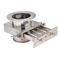 Grilles magnétiques de gril permanent d'aimant de trémie d'acier inoxydable de fournisseur de la Chine faciles à nettoyer pour les granules en plastique ou en bioplastique