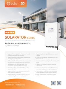 Système solaire résidentiel hybride hors réseau et sur réseau S6-EH1P(9.9-16)K03-NV-YD-L compatible avec les générateurs - Product Image 1