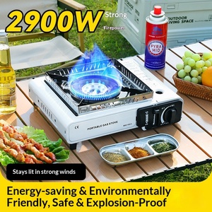 Réchaud à gaz portable d'extérieur, structure séparée, brûleur au butane, pour cuisson commerciale, <span class=keywords><strong>camping</strong></span> et pique-nique - Product Image 2