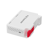 Extensor PoE de 100 Mbps 1 Entrada/4 Salidas, IEEE 802.3af/at, Cascada Multinivel de 400 m, Montaje en Riel DIN