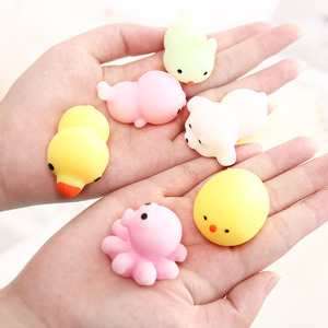 Juguetes blandos de animales Kawaii para niños, pelotas antiestrés para apretar, recuerdos de fiesta, juguetes para aliviar el estrés para cumpleaños - Product Image 3