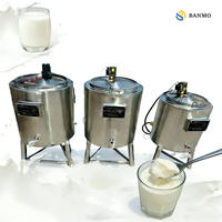 Machine de Pasteurisation en Acier Inoxydable 30L 50L 75L 100L pour Lait de Chamelle, Miel, Jus de Fruits, Purée de Fruits, Ketchup, Yaourt et Lait