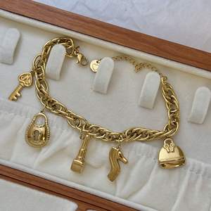 Cadena cubana clásica de acero inoxidable sin deslustre con incrustaciones de circón ojo estrella corazón <span class=keywords><strong>Tarot</strong></span> tarjeta encanto colgante pulsera conjunto - Product Image 6