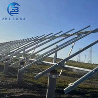 Offre Spéciale – Système de Montage au Sol Solaire Monocolonne pour Extérieur – Support de Structure Photovoltaïque – Support de Panneau Solaire pour Fixation au Sol