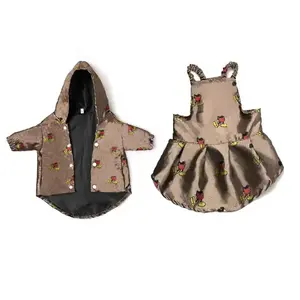 奢侈品牌设计师宠物服装夹克外套和女孩和男孩狗用米奇老鼠连衣裙