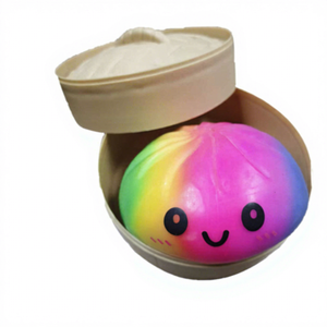 Juguete de simulación de panecillo al vapor de 25 cm, súper grande, con música de amasado, bola de harina de descompresión, de rebote lento, para toda la familia, con forma de vaporera - Product Image 6