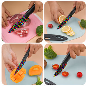 Nuevo Juego de Cuchillos de Chef de Cerámica con Mangos de Plástico, 4 Piezas, Resistentes, para Procesamiento de Carne, Carnicería, Entrega Rápida, Envío Gratuito - Product Image 3