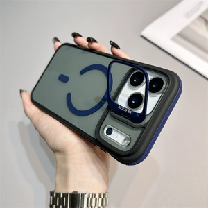 Coque transparente antichoc en TPU et PC pour iPhone 16, coque hybride transparente HQ avec support d'appareil photo métallique et anneau magnétique pour iPhone 17 - Product Image 5