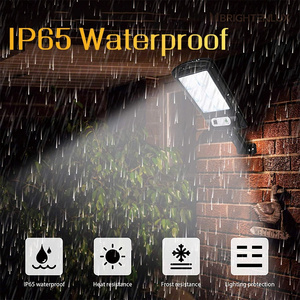 Lámpara solar para exteriores con 3 modos de luz Sensor de movimiento impermeable Iluminación de seguridad solar para jardín Patio Camino Patio - Product Image 4