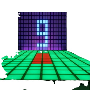 Dalles de sol LED interactives programmables pour salle de jeu d'évasion intérieure/extérieure, étanches et activables pour jeux interactifs - Product Image 1