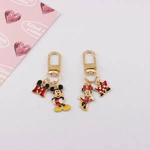 Llavero de Metal con Diseño de <span class=keywords><strong>Mickey</strong></span> y Minnie Mouse, con Estuche para <span class=keywords><strong>AirPods</strong></span>, Anillo para Llaves, Diseño de Dibujos Animados - Product Image 3
