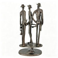 Sculptures en fer forgé Trio : Ornements d'ambiance pour la maison, le café, le bar, le bureau – Objets de collection pour les passionnés de musique