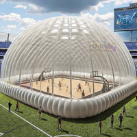 Dôme sportif transparent en PVC de qualité commerciale, grand, imperméable, pour événements en plein air, abri multifonctionnel pour stade, bulle sportive