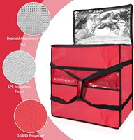 Sac isotherme imperméable pour livraison de pizza chaude, épicerie, vélo, sac isotherme personnalisé pour moto, livraison de nourriture