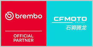 Étrier de frein de moto pour la course, GP4RX, nickelé, étrier radial à pas de 100 mm avec plaquettes de frein - Product Image 6