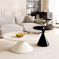 Vente en gros Ensemble de tables basses rondes modernes Tables basses en bois pour le salon