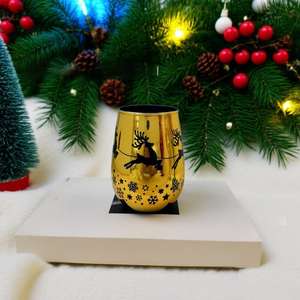 Coupe à vin rouge en verre <span class=keywords><strong>de</strong></span> Noë<span class=keywords><strong>l</strong></span> <span class=keywords><strong>de</strong></span> haute qualité, article <span class=keywords><strong>de</strong></span> décoration <span class=keywords><strong>de</strong></span> table <span class=keywords><strong>de</strong></span> Noë<span class=keywords><strong>l</strong></span> à faire soi-même, ensemble <span class=keywords><strong>de</strong></span> vin <span class=keywords><strong>de</strong></span> Noë<span class=keywords><strong>l</strong></span> en gros - Product Image 3