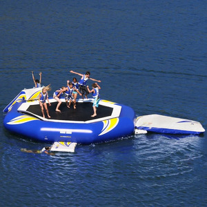 Inflatable Water <b>Trampoline</b> Heavy Duty Floating Lake <b>Trampolines</b> Ocean Pool Jumping Platform for Family Adults - Product Image 6