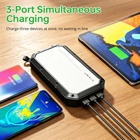 Batterie solaire d'urgence pour l'extérieur avec 36 LED pour le camping et les pannes de courant