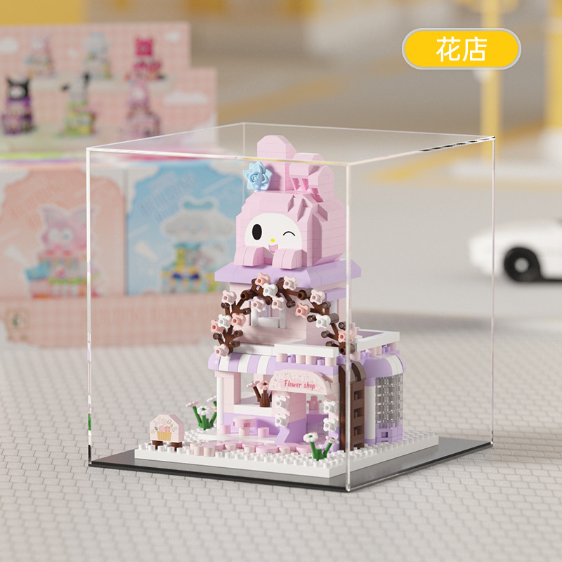M3220-flower shop-color box packaging-acrylic