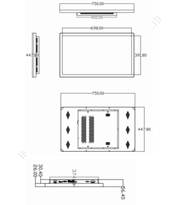 Windows Monitor Touch Screen industriale <span class=keywords><strong>32</strong></span> pollici di grandi <span class=keywords><strong>dimensioni</strong></span> pannello Touch Win 10 tutto in uno 1920*1080 macchina LCD per interni esterni - Product Image 6