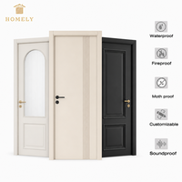 Portes intérieures en bois au design moderne et actuel avec cadre en aluminium, portes en contreplaqué pour chambre à coucher, pour la maison