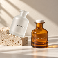 Flacon diffuseur de parfum en verre vide de luxe 50ml 100ml 150ml 200ml 250ml Ambre Givré Transparent pour Aromathérapie et Parfum d'Intérieur Vente en Gros